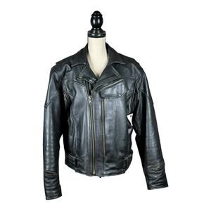 UNIK Premium Mens Leather Ultra Thick Motorcycle Biker Jacket